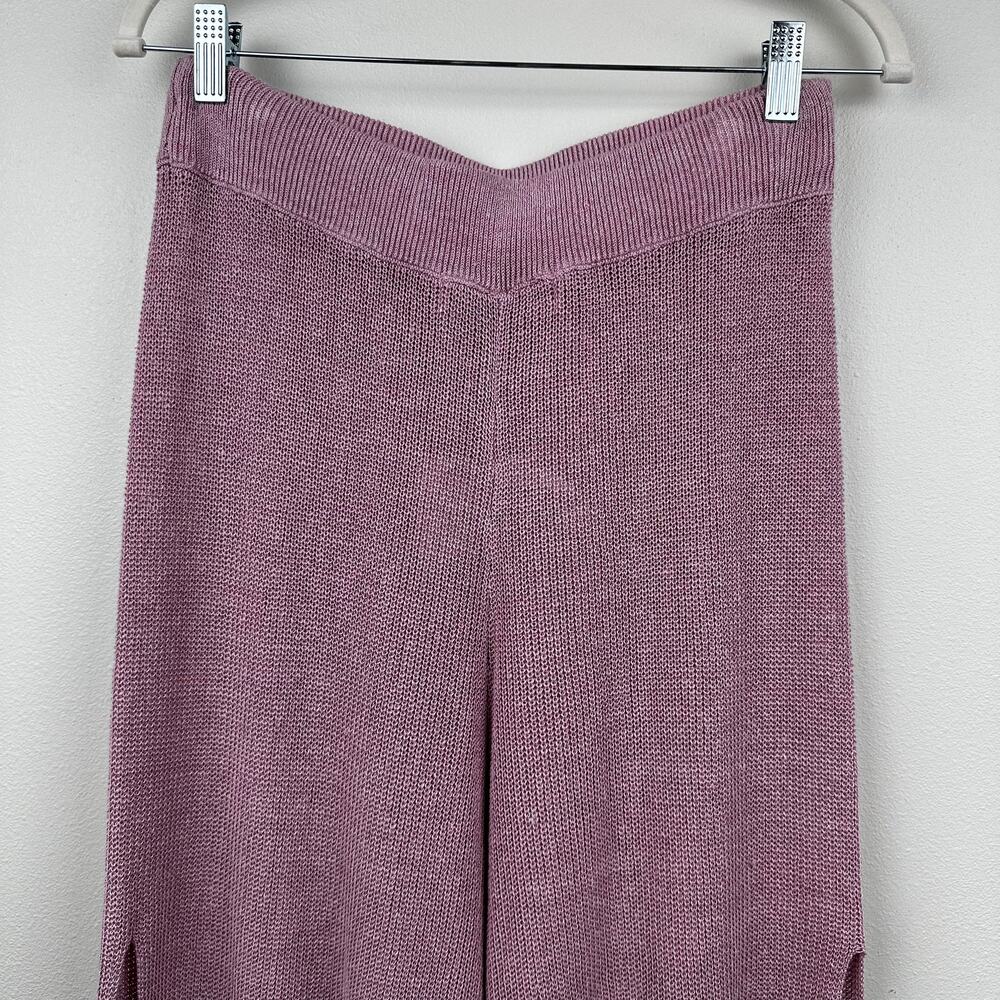 NEW Free People Beach Check It Out Sweater Pants in Floral Dust Combo Lg Comfort - Picture 10 of 16